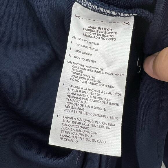 Adidas XL Golf Blue Long Sleeve 1/2 Zip Mock Neck Pullover Sweater - Picture 5 of 5